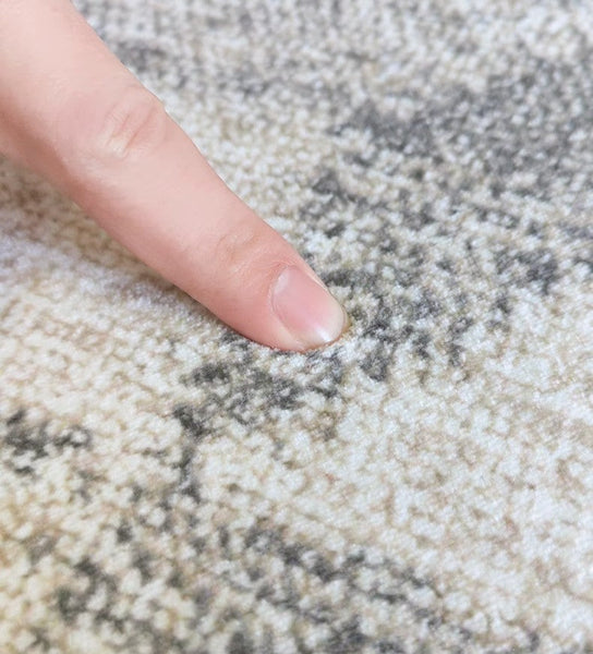 Dining Room Floor Rug, Large Gray Floor Rugs for Living Room, Modern Floor Rugs for Bedroom, Extra Large Geometric Modern Rugs for Office-HomePaintingDecor