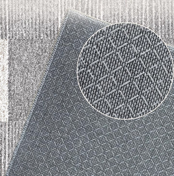 Dining Room Floor Rug, Large Gray Floor Rugs for Living Room, Modern Floor Rugs for Bedroom, Extra Large Geometric Modern Rugs for Office-HomePaintingDecor
