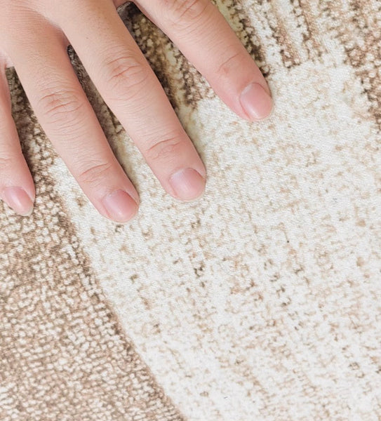 Contemporary Abstract Rugs under Dining Room Table, Mid Century Modern Rugs for Bedroom, Large Modern Rugs for Living Room-HomePaintingDecor