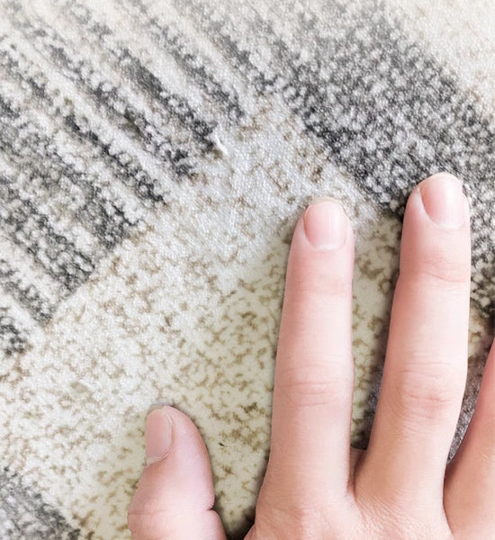 Dining Room Floor Rug, Large Gray Floor Rugs for Living Room, Modern Floor Rugs for Bedroom, Extra Large Geometric Modern Rugs for Office-HomePaintingDecor