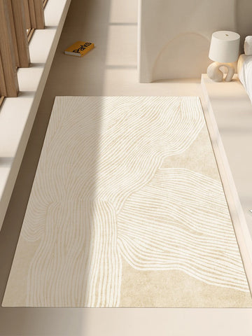 Thick Soft Floor Carpets for Living Room, Cream Color Modern Living Room Rugs, Dining Room Modern Rugs, Soft Contemporary Rugs for Bedroom-HomePaintingDecor