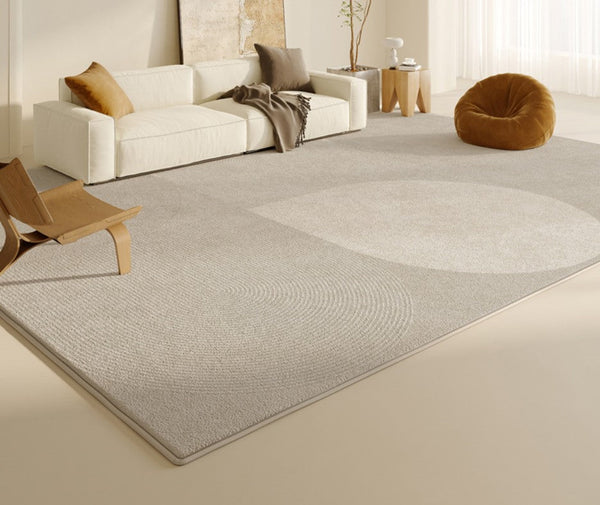 Contemporary Modern Rugs for Living Room, Geometric Grey Rugs for Dining Room, Abstract Modern Rugs for Interior Design-HomePaintingDecor