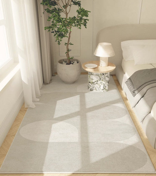 Contemporary Modern Rugs for Living Room, Geometric Grey Rugs for Dining Room, Abstract Modern Rugs for Interior Design-HomePaintingDecor