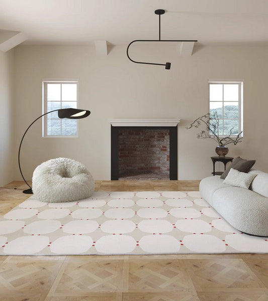 Bedroom Modern Rugs, Large Modern Rugs for Living Room, Dining Room Geometric Modern Rugs, Contemporary Modern Rugs under Coffee Table-HomePaintingDecor