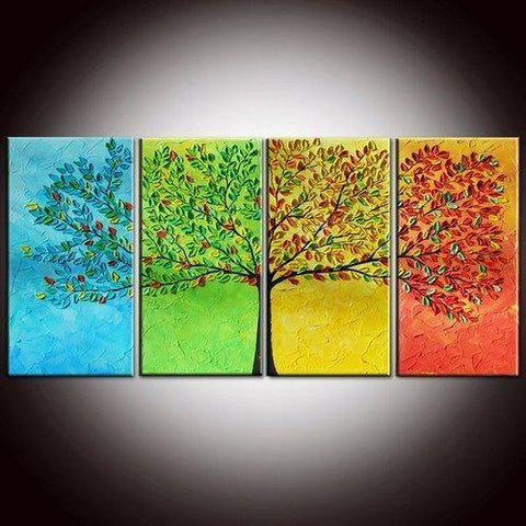 Abstract Canvas Paintings, Tree of Life Painting, Heavy Texture Paintings, Extra Large Wall Art for Living Room, Large Painting for Sale-HomePaintingDecor