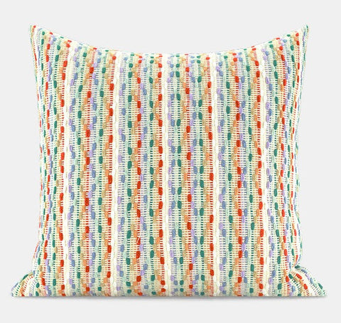 Multicolor Square Modern Throw Pillows for Couch, Colorful Contemporary Modern Sofa Pillows, Simple Decorative Throw Pillows, Large Throw Pillow for Interior Design-HomePaintingDecor