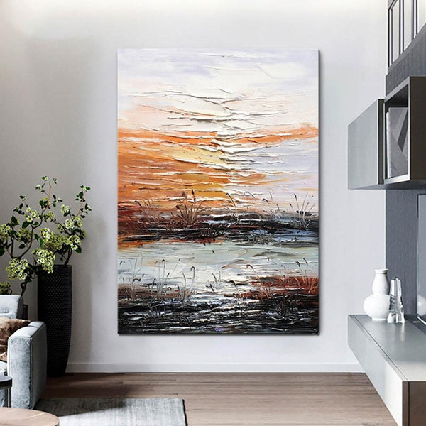 Abstract Canvas Painting, Modern Paintings for Living Room, Hand Painted Wall Art, Huge Painting for Sale-HomePaintingDecor