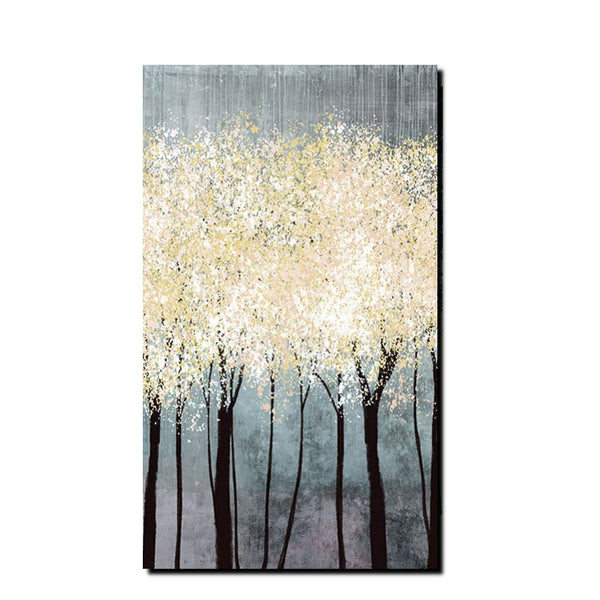 Acrylic Abstract Painting, Tree Paintings, Large Painting on Canvas, Living Room Wall Art Paintings, Buy Paintings Online, Acrylic Painting for Sale-HomePaintingDecor