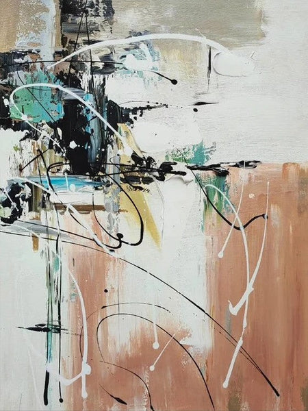 Living Room Wall Art Painting, Extra Large Acrylic Painting, Simple Modern Art, Modern Contemporary Abstract Artwork-HomePaintingDecor