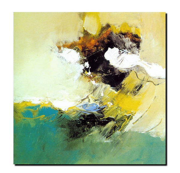 Acrylic Painting for Bedroom, Modern Canvas Painting, Contemporary Artwork, Green Abstract Acrylic Paintings, Hand Painted Canvas Art-HomePaintingDecor