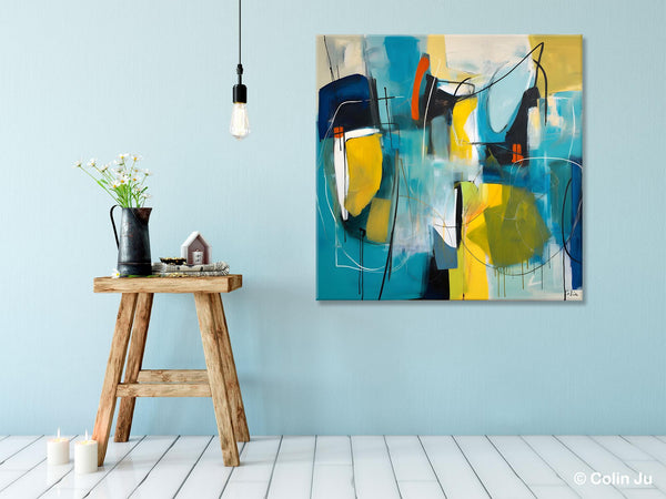 Acrylic Painting for Living Room, Contemporary Abstract Artwork, Extra Large Wall Art Paintings, Original Modern Artwork on Canvas-HomePaintingDecor