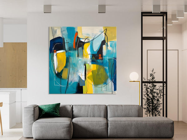 Acrylic Painting for Living Room, Contemporary Abstract Artwork, Extra Large Wall Art Paintings, Original Modern Artwork on Canvas-HomePaintingDecor