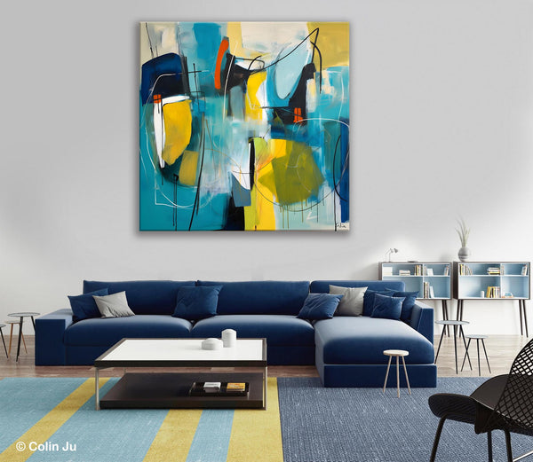 Acrylic Painting for Living Room, Contemporary Abstract Artwork, Extra Large Wall Art Paintings, Original Modern Artwork on Canvas-HomePaintingDecor