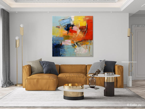 Oversized Canvas Paintings, Huge Wall Art Ideas for Living Room, Contemporary Acrylic Art, Original Abstract Art, Hand Painted Canvas Art-HomePaintingDecor