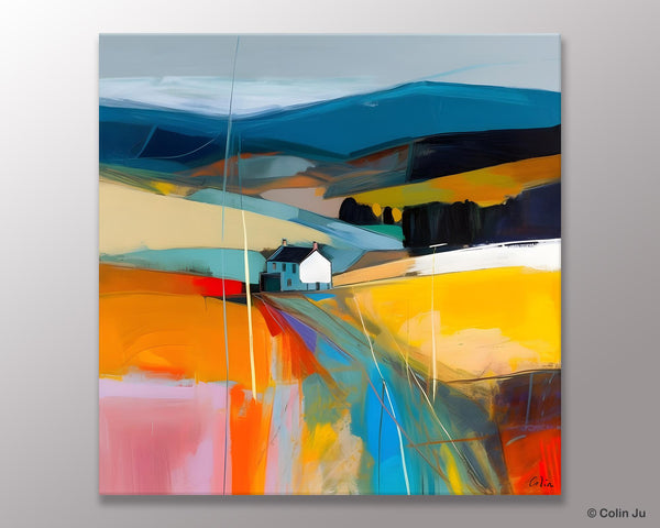 Contemporary Abstract Artwork, Acrylic Painting for Living Room, Oversized Wall Art Paintings, Original Modern Artwork on Canvas-HomePaintingDecor