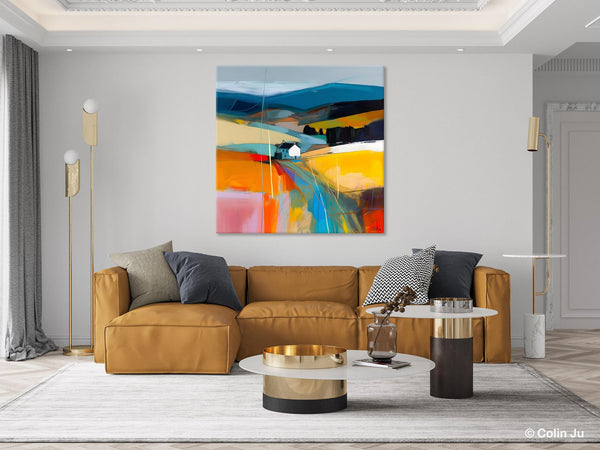 Contemporary Abstract Artwork, Acrylic Painting for Living Room, Oversized Wall Art Paintings, Original Modern Artwork on Canvas-HomePaintingDecor