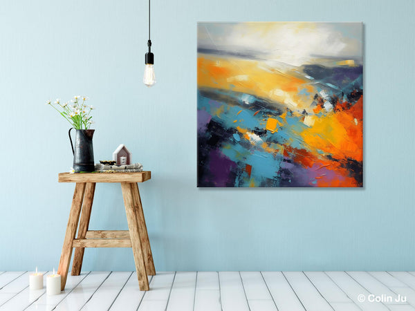 Acrylic Painting for Living Room, Heavy Texture Painting, Contemporary Abstract Artwork, Oversized Wall Art Paintings, Original Modern Paintings on Canvas-HomePaintingDecor