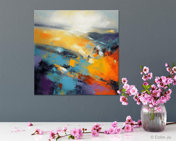 Acrylic Painting for Living Room, Heavy Texture Painting, Contemporary Abstract Artwork, Oversized Wall Art Paintings, Original Modern Paintings on Canvas-HomePaintingDecor