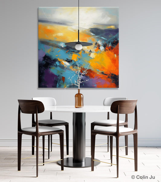 Acrylic Painting for Living Room, Heavy Texture Painting, Contemporary Abstract Artwork, Oversized Wall Art Paintings, Original Modern Paintings on Canvas-HomePaintingDecor