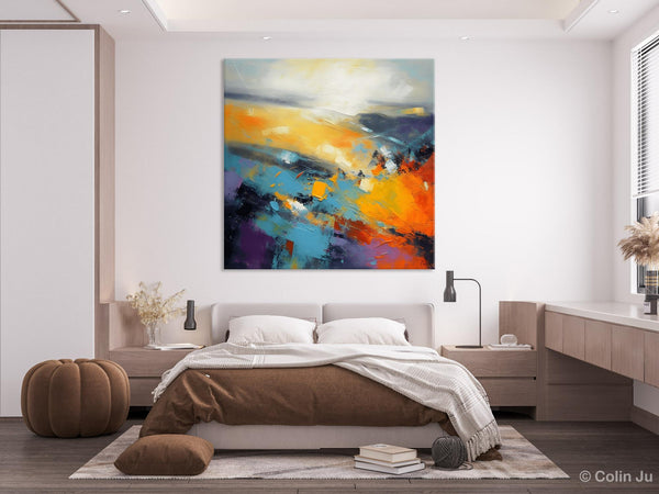 Acrylic Painting for Living Room, Heavy Texture Painting, Contemporary Abstract Artwork, Oversized Wall Art Paintings, Original Modern Paintings on Canvas-HomePaintingDecor