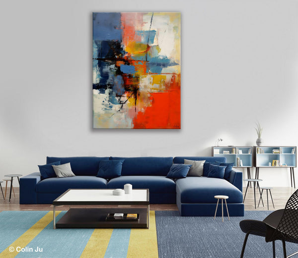 Simple Painting Ideas for Living Room, Acrylic Painting on Canvas, Original Hand Painted Art, Buy Paintings Online, Oversized Canvas Paintings-HomePaintingDecor