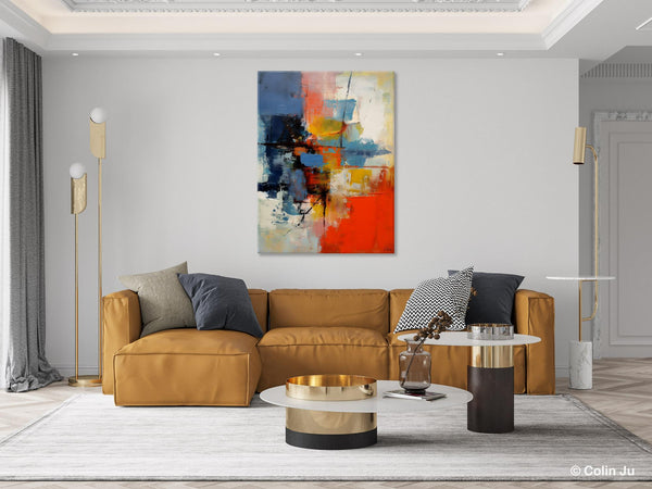 Simple Painting Ideas for Living Room, Acrylic Painting on Canvas, Original Hand Painted Art, Buy Paintings Online, Oversized Canvas Paintings-HomePaintingDecor