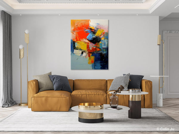 Large Canvas Art Ideas, Large Painting for Living Room, Original Contemporary Acrylic Art Painting, Buy Large Paintings Online, Simple Modern Art-HomePaintingDecor