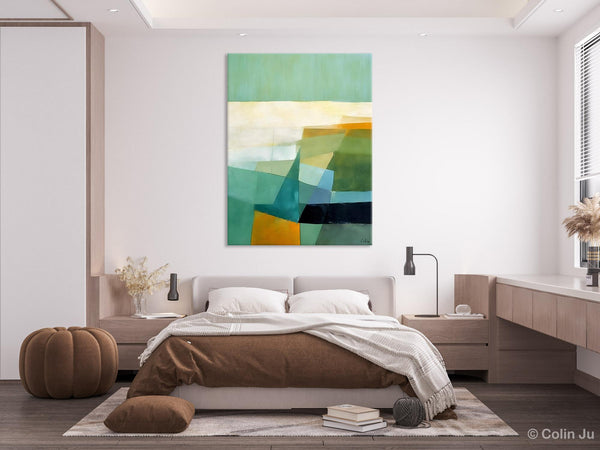 Dining Room Wall Art Ideas, Abstract Modern Painting, Acrylic Canvas Paintings, Original Geometric Canvas Art, Contemporary Art Painting-HomePaintingDecor