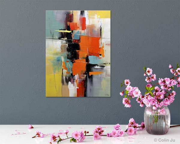 Abstract Canvas Painting, Modern Paintings for Living Room, Huge Painting for Sale, Original Hand Painted Wall Art-HomePaintingDecor