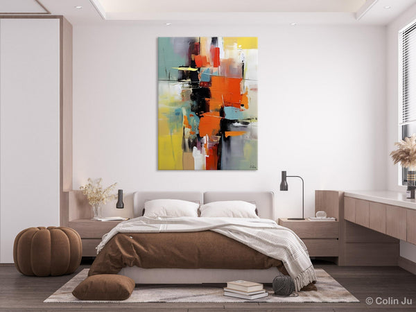 Abstract Canvas Painting, Modern Paintings for Living Room, Huge Painting for Sale, Original Hand Painted Wall Art-HomePaintingDecor
