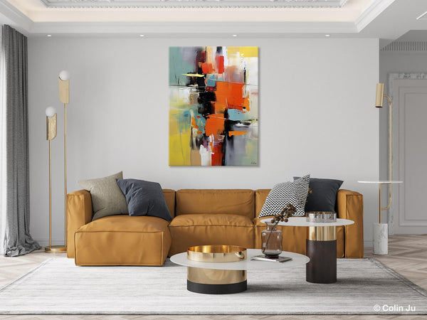Abstract Canvas Painting, Modern Paintings for Living Room, Huge Painting for Sale, Original Hand Painted Wall Art-HomePaintingDecor