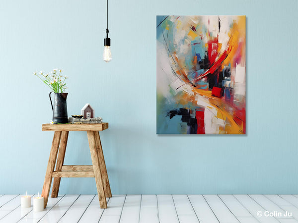 Simple Modern Art, Extra Large Wall Art Paintings, Original Abstract Painting, Acrylic Painting on Canvas, Large Paintings for Living Room-HomePaintingDecor