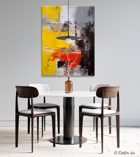 Simple Wall Art Paintings, Living Room Modern Wall Art, Original Contemporary Art, Acrylic Canvas Painting, Large Painting Behind Sofa-HomePaintingDecor