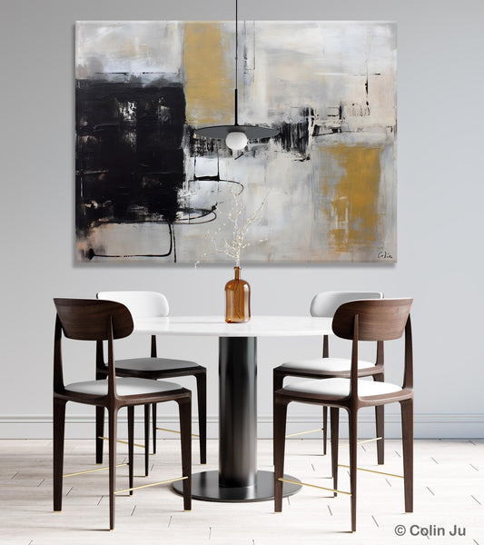 Simple Modern Art, Contemporary Acrylic Paintings, Oversized Paintings on Canvas, Large Original Abstract Wall Art, Large Canvas Paintings for Bedroom-HomePaintingDecor