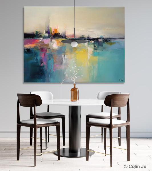 Acrylic Painting on Canvas, Original Landscape Paintings, Landscape Canvas Paintings for Living Room, Extra Large Modern Wall Art Paintings-HomePaintingDecor