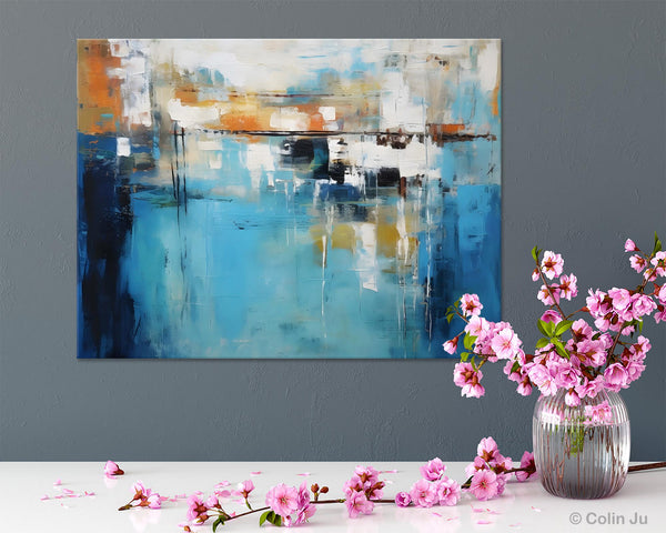 Contemporary Canvas Art, Heavy Texture Canavas Art, Original Modern Wall Paintings, Abstract Painting for Bedroom, Modern Acrylic Artwork-HomePaintingDecor