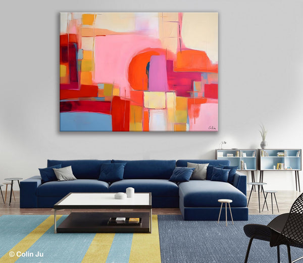 Living Room Abstract Paintings, Hand Painted Canvas Paintings, Original Modern Wall Art Paintings, Modern Acrylic Paintings on Canvas-HomePaintingDecor