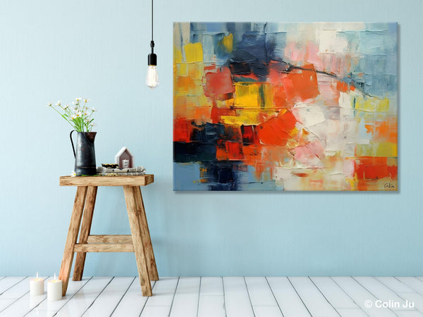 Simple Abstract Painting for Dining Room, Modern Paintings for Living Room, Original Contemporary Modern Art Paintings, Bedroom Wall Art Ideas-HomePaintingDecor