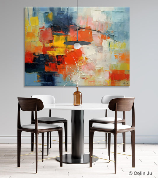 Simple Abstract Painting for Dining Room, Modern Paintings for Living Room, Original Contemporary Modern Art Paintings, Bedroom Wall Art Ideas-HomePaintingDecor