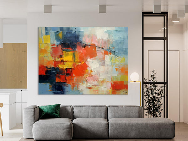 Simple Abstract Painting for Dining Room, Modern Paintings for Living Room, Original Contemporary Modern Art Paintings, Bedroom Wall Art Ideas-HomePaintingDecor