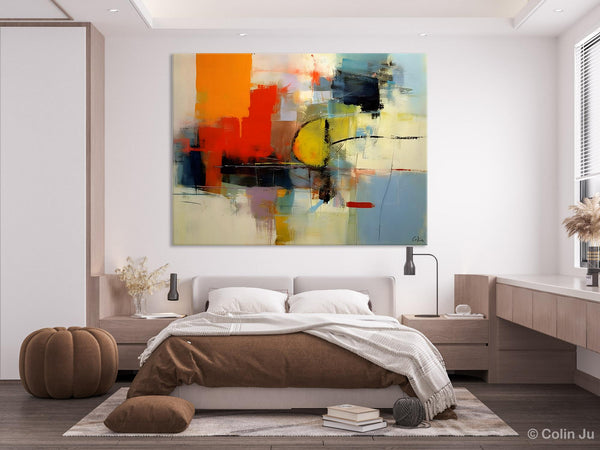 Acrylic Painting for Bedroom, Modern Canvas Painting, Palette Knife Artwork, Original Abstract Acrylic Paintings, Hand Painted Canvas Art-HomePaintingDecor