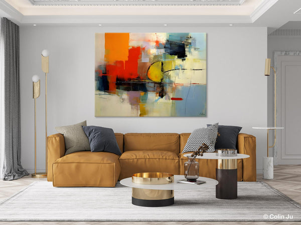 Acrylic Painting for Bedroom, Modern Canvas Painting, Palette Knife Artwork, Original Abstract Acrylic Paintings, Hand Painted Canvas Art-HomePaintingDecor