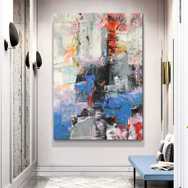 Modern Paintings Behind Sofa, Acrylic Paintings on Canvas, Large Painting for Living Room, Contemporary Canvas Wall Art, Buy Paintings Online-HomePaintingDecor