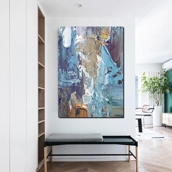 Hand Painted Wall Painting, Abstract Acrylic Painting for Bedroom, Simple Modern Abstract Art, Extra Large Painting Ideas for Living Room-HomePaintingDecor