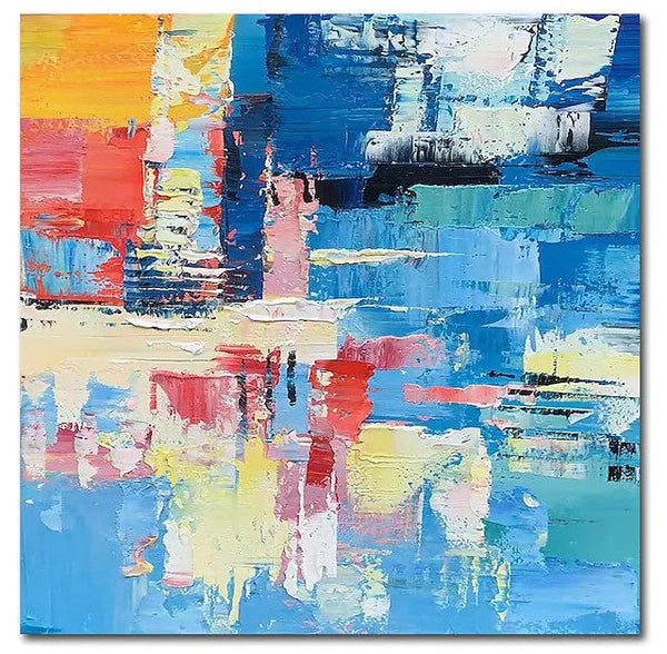 Simple Abstract Art, Simple Modern Wall Art, Abstract Paintings for Living Room, Hand Painted Canvas Painting, Modern Paintings for Bedroom-HomePaintingDecor