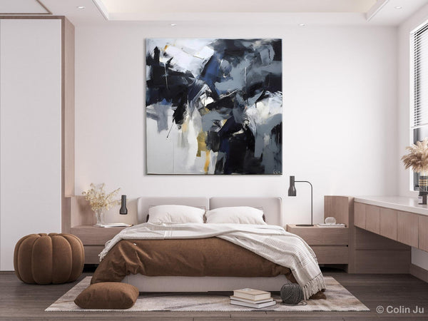 Simple Modern Acrylic Art, Modern Original Abstract Art, Large Abstract Art for Bedroom, Canvas Paintings for Sale, Contemporary Canvas Art-HomePaintingDecor