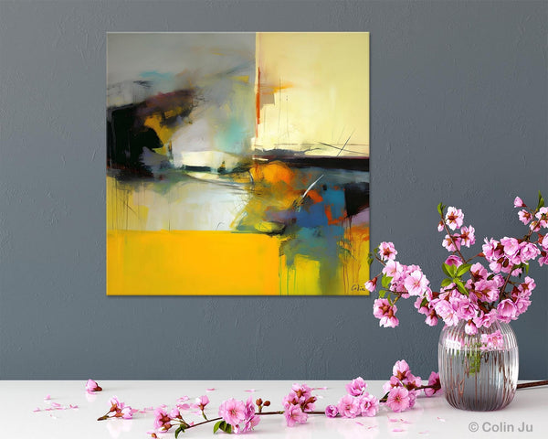 Simple Modern Acrylic Artwork, Modern Canvas Paintings, Large Abstract Art for Bedroom, Original Abstract Wall Art, Contemporary Canvas Art-HomePaintingDecor