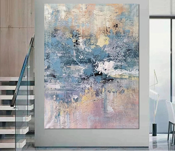 Simple Wall Art Ideas, Heavy Texture Painting, Bedroom Abstract Paintings, Modern Abstract Painting, Large Acrylic Canvas Paintings-HomePaintingDecor