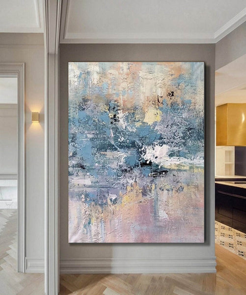Simple Wall Art Ideas, Heavy Texture Painting, Bedroom Abstract Paintings, Modern Abstract Painting, Large Acrylic Canvas Paintings-HomePaintingDecor