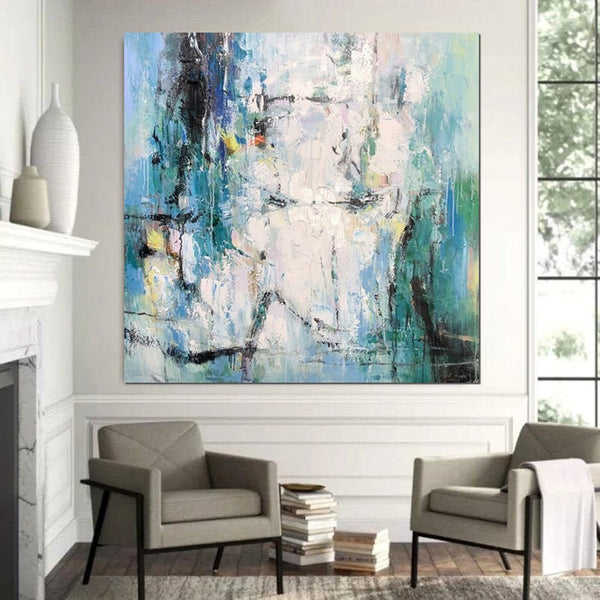 Large Paintings for Living Room, Hand Painted Acrylic Painting, Bedroom Wall Painting, Modern Contemporary Art, Modern Paintings for Dining Room-HomePaintingDecor